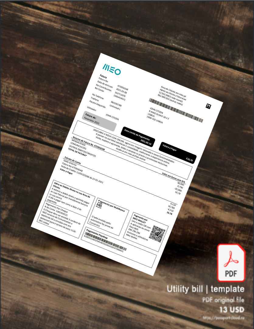 Utility bill | Albanian Power | Albania